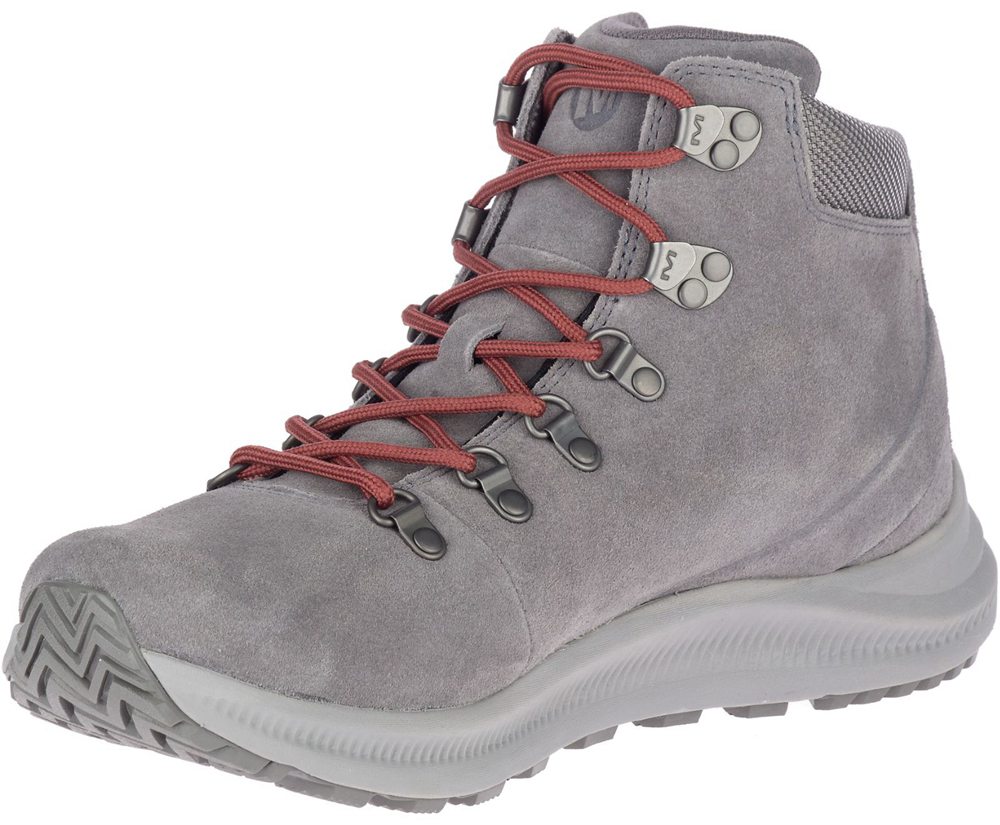Merrell Vandrestøvler Herre - Ontario Suede Mid - Grå - LWG512347
